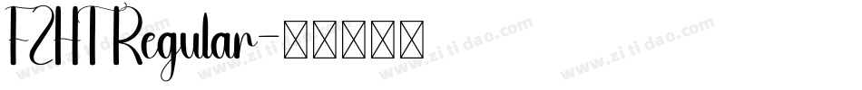 FZHT Regular字体转换